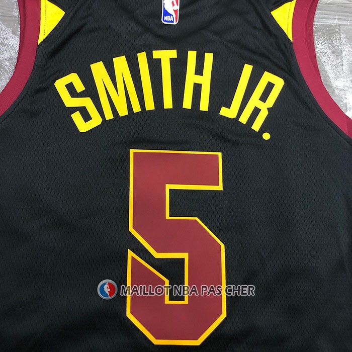 Maillot Cleveland Cavaliers Dennis Smith JR. NO 5 Statement 2020-21 Noir